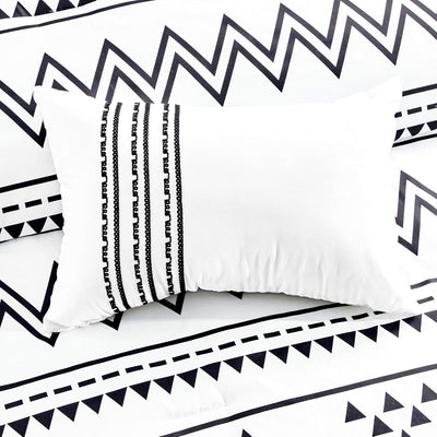 Queen Size Aztec Comforter Sets - Luxury  Microfiber Bedding (6 Piece Set)