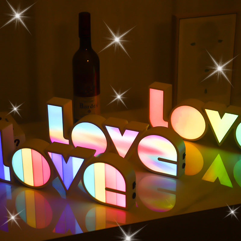 LED LOVE Light for Dorm Room, Girlfriend,  Birthday Wedding Party  Decor