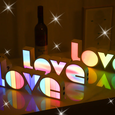 LED LOVE Light for Dorm Room, Girlfriend,  Birthday Wedding Party  Decor