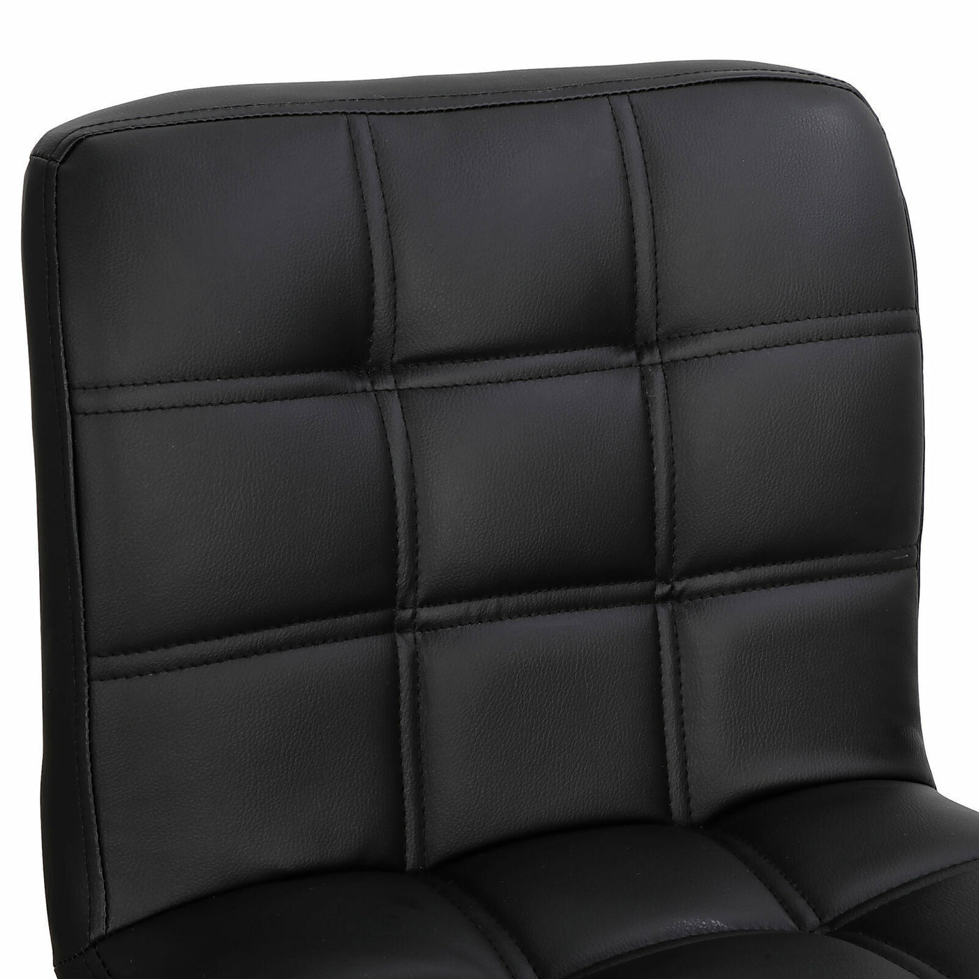 (Set of 4)Adjustable Bar Stools Swivel PU Leather Modern Dinning Chairs with Back Set of 4
