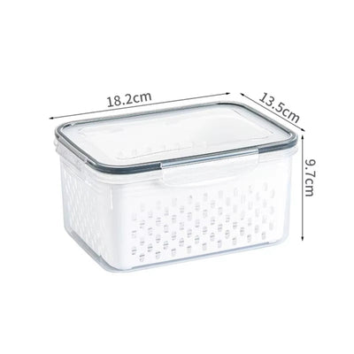 3-Pack Fridge Storage Containers – Keep Your Produce Crisp, Clean, and Organized