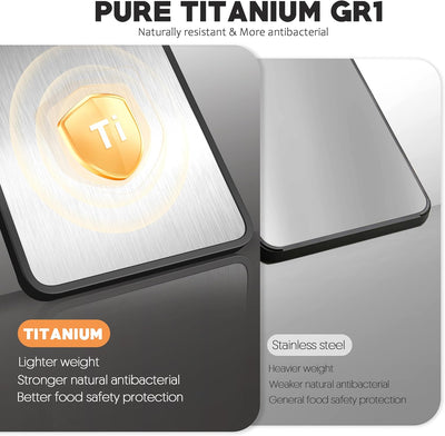 Double-Sided Titanium & Wheat Straw Cutting Board,15”*10“ Cutting Board 