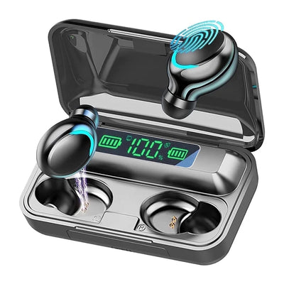 Bluetooth Earbuds,Charging Case and Emergency Power Bank