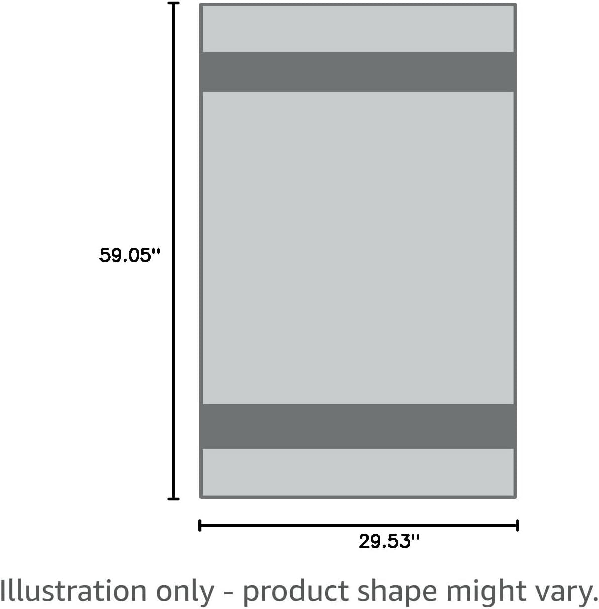 6 Pc Set YTYC 29X59 Inch Bath Towels Set of 6 Large, Super Soft Absorbent Lint Free Microfiber Towels  80% Polyester (Beige)