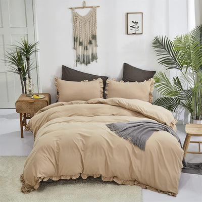 Queen Comforter Set Fluffy Bedding Comforter Sets  with 2 X Pillow Cases