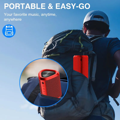 Waterproof Bluetooth Speaker, 24H Playtime 100 ft Range