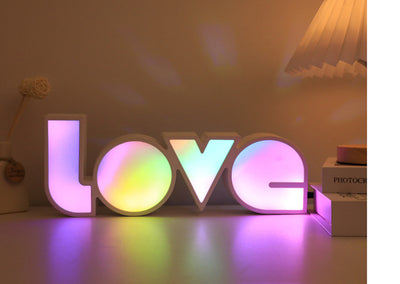 LED LOVE Light for Dorm Room, Girlfriend,  Birthday Wedding Party  Decor