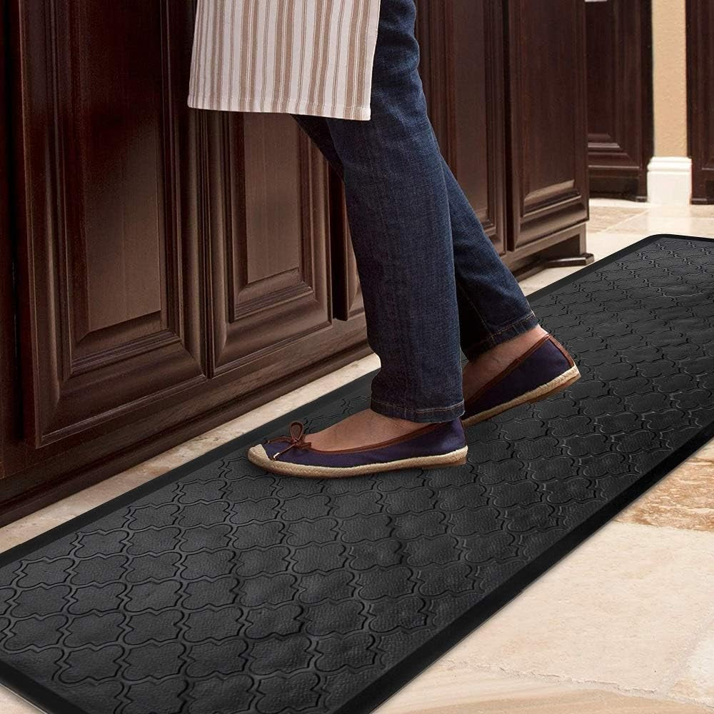 HEBE Kitchen Mat Cushioned anti Fatigue Kitchen Floor Mat Runner 20"X60" Non Slip Kitchen Mats for Floor Waterproof Kitchen Rugs and Mats Comfort Mat for Standing Desk,Sink,Laundry