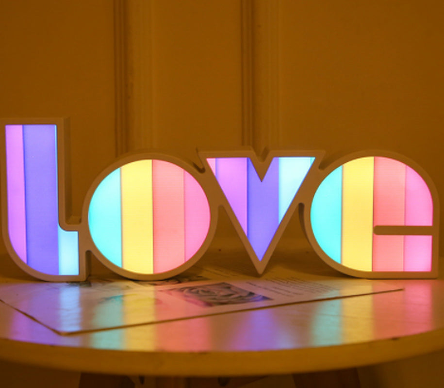 LED LOVE Light for Dorm Room, Girlfriend,  Birthday Wedding Party  Decor