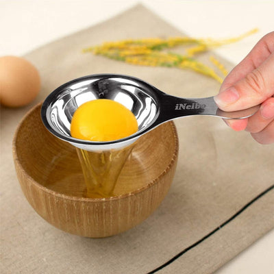 Ineibo Professional Baking Tools Biscuit Cutter Set Dough Blender/Cutter round Cookies Cutter with Handle + Pastry Scraper+Egg Separator Heavy Duty Baking Dough Tools Pastry Utensils (Baking Tools)