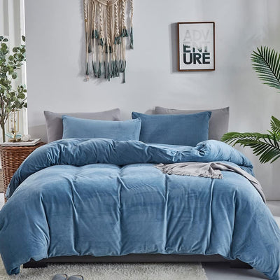 Queen Comforter Set Fluffy Bedding Comforter Sets  with 2 X Pillow Cases
