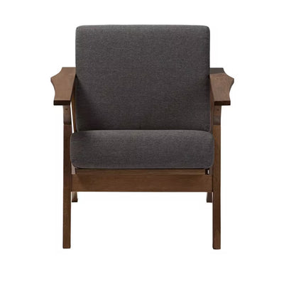 Cayla Gray Fabric Upholstered Accent Chair