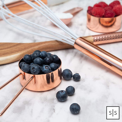 8-Piece Stackable Stainless Steel Metal Measuring Utensils