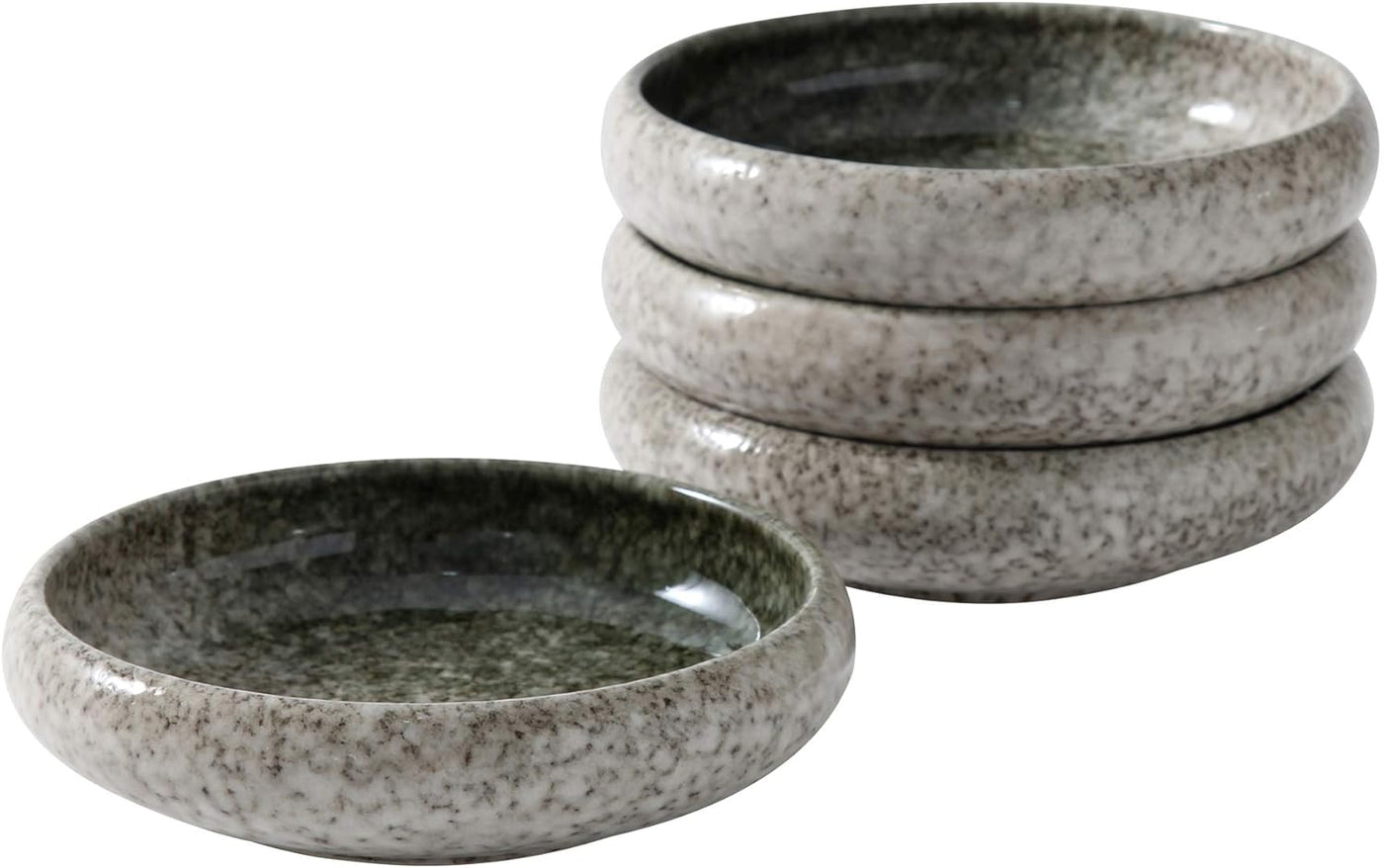 Set of 4 Serving Dishes,Salad Bowl Set,Dessert Plate,Appetizer Plate ,5.5 In