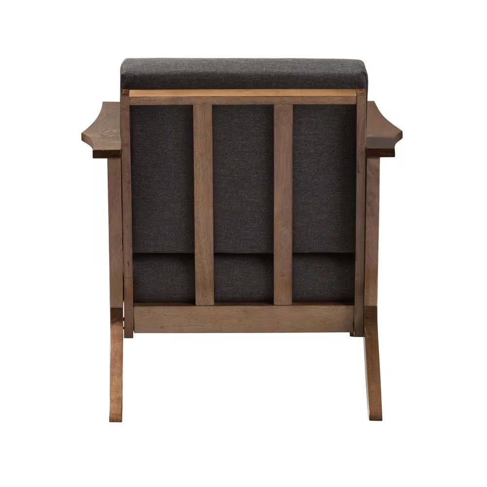 Cayla Gray Fabric Upholstered Accent Chair