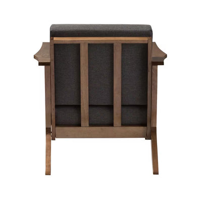 Cayla Gray Fabric Upholstered Accent Chair