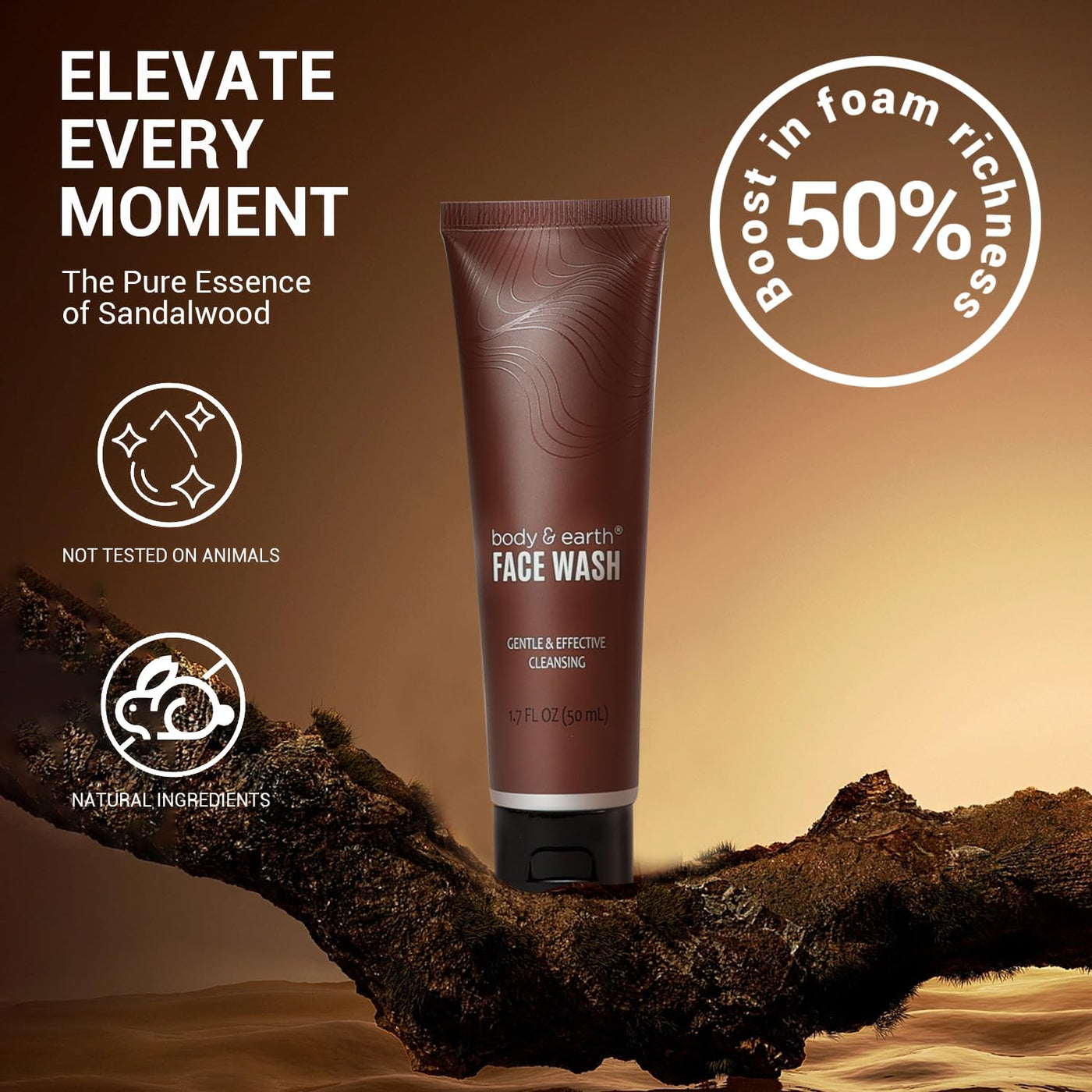 Men's Gift Bundle Body & Earth Bath and Body Wash Sets for Men - 8Pcs Spa Baskets Mens Birthday Gifts Sandalwood, Self Care Kit, Husband Men Father'S Day Gifts