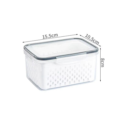3-Pack Fridge Storage Containers – Keep Your Produce Crisp, Clean, and Organized