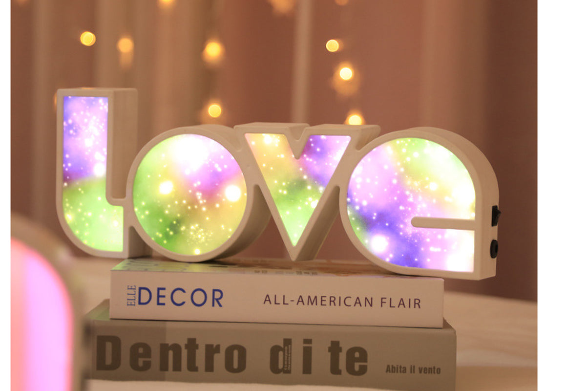 LED LOVE Light for Dorm Room, Girlfriend,  Birthday Wedding Party  Decor