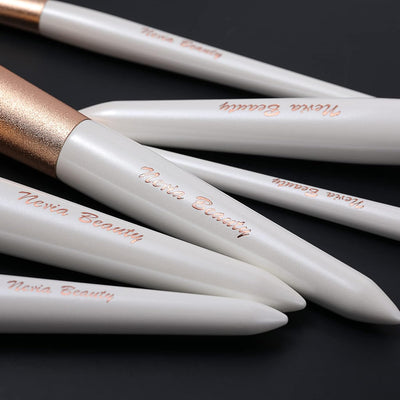 12 Pc Makeup Brushes Set, EVRCHGIEA 12Pcs Premium Eye Shadow, Eyebrows, Eyeliner, Concealer, Lip Liner, etc ,Cruelty-Free Synthetic Fiber Bristles