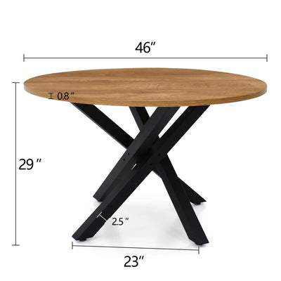 Pinkard 47'' Iron Pedestal Dining Table