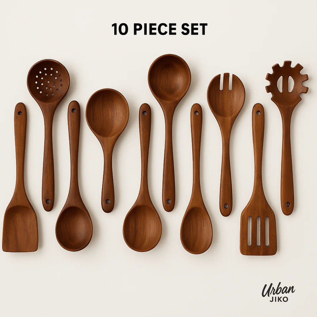 Teak Wooden Utensil Set