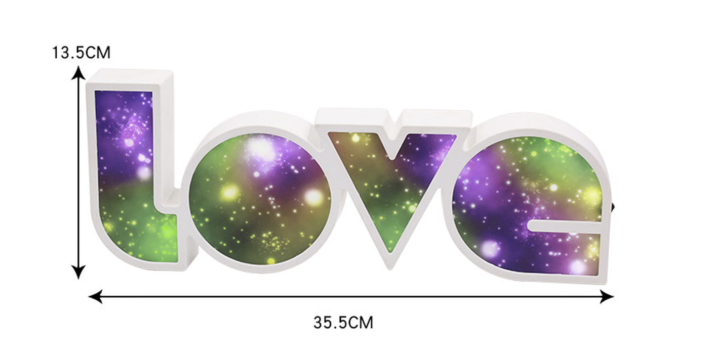 LED LOVE Light for Dorm Room, Girlfriend,  Birthday Wedding Party  Decor