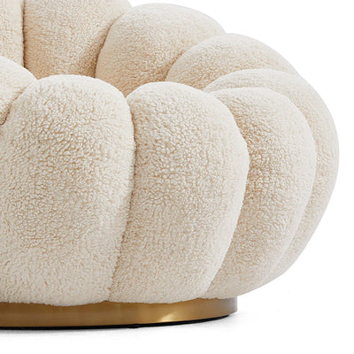 Pumpkin Swivel Accent Chair