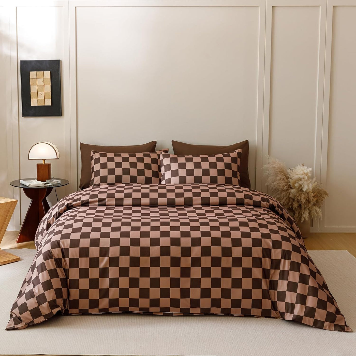 Queen Comforter Set Fluffy Bedding Comforter Sets  with 2 X Pillow Cases