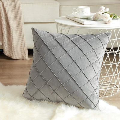 Beben Pack of 2 Velvet Throw Pillows Sofa Decorative Throw Pillow Covers 18X18 Soft Solid Cushion Case for Bedroom Car Outdoors
