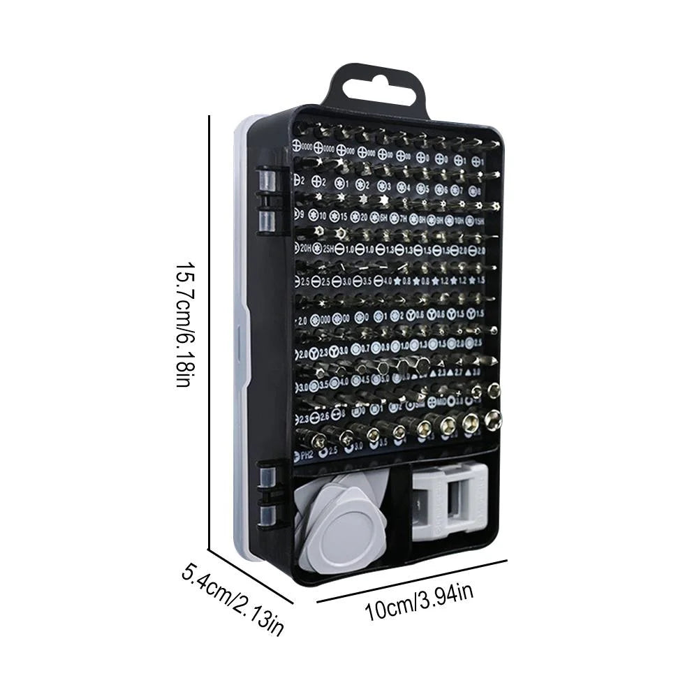 115-In-1 Magnetic Precision Screwdriver Set Hex Torx Repair Bits Device A2Z2