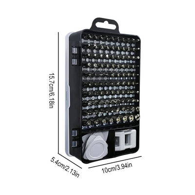 115-In-1 Magnetic Precision Screwdriver Set Hex Torx Repair Bits Device A2Z2