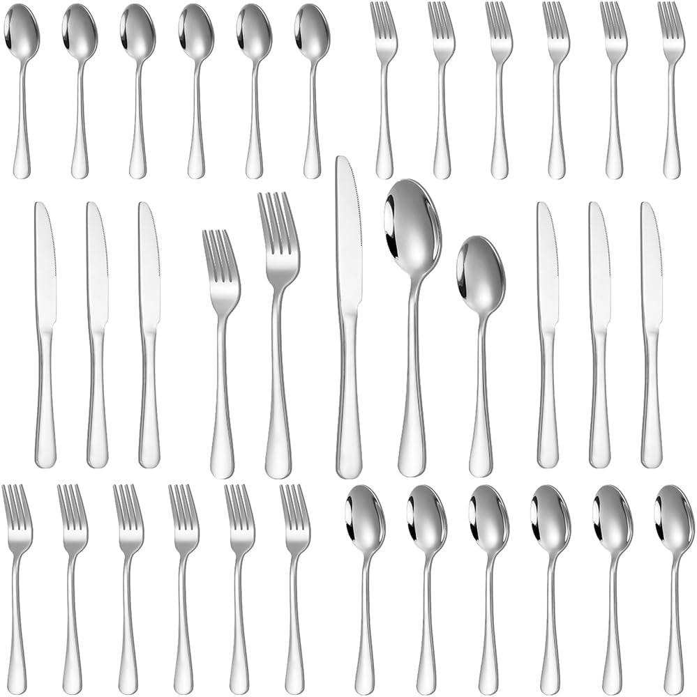 Silverware Set 20 Piece Stainless Steel Flatware Dishwasher Safe 