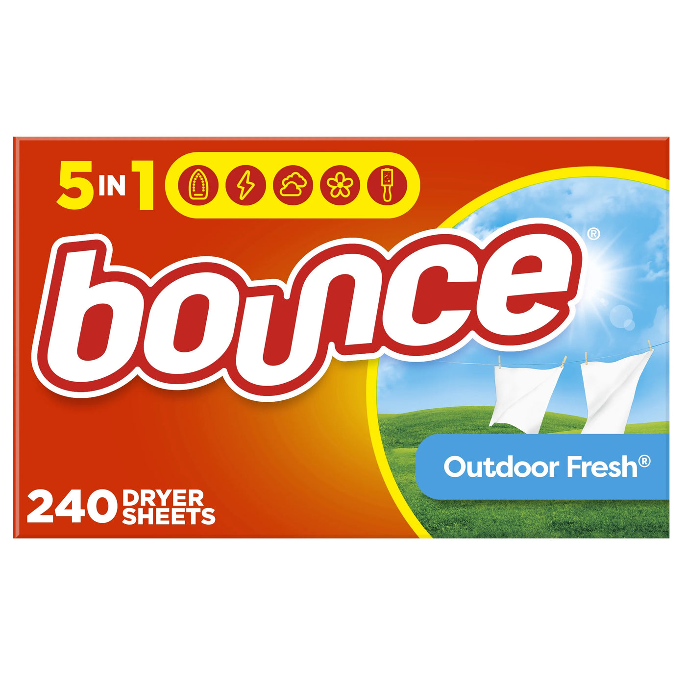 Fabric Softener Dryer Sheets, Outdoor Fresh Scent, 240 Count