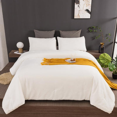 Queen Comforter Set Fluffy Bedding Comforter Sets  with 2 X Pillow Cases