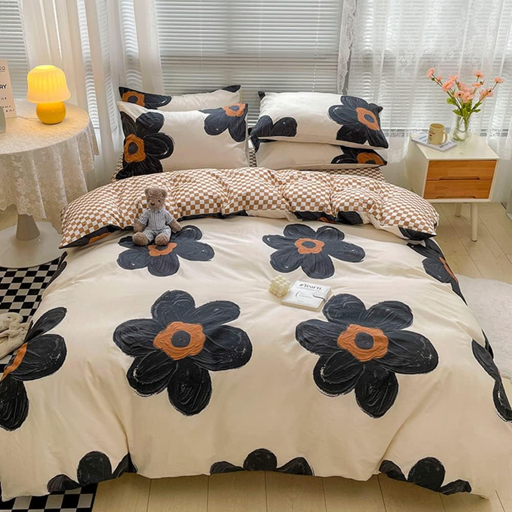 Queen Comforter Set Fluffy Bedding Comforter Sets  with 2 X Pillow Cases