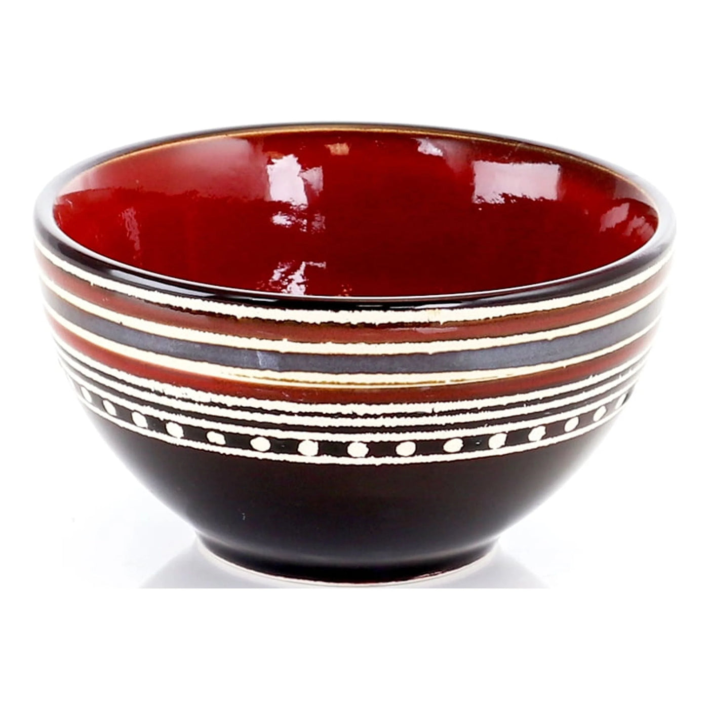 Gibson Elite Café Versailles 16 Piece Double Bowl Dinnerware Set - Red