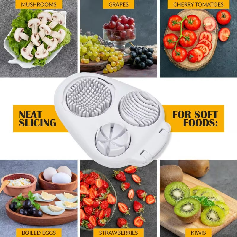 SliceMaster™ 3-in-1 Egg & Veggie Cutter
