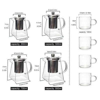 Glass Teapot Set
