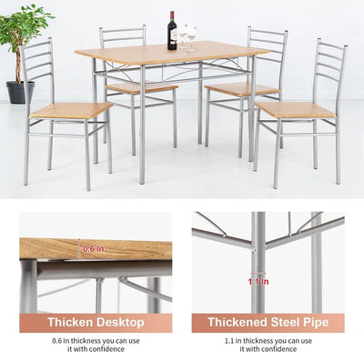 Dining Table Set Kitchen Table and Chairs for 4 Kitchen Table Dining Room Table