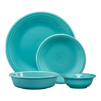 Classic 16Pc Ceramic Dinnerware Set Turquoise