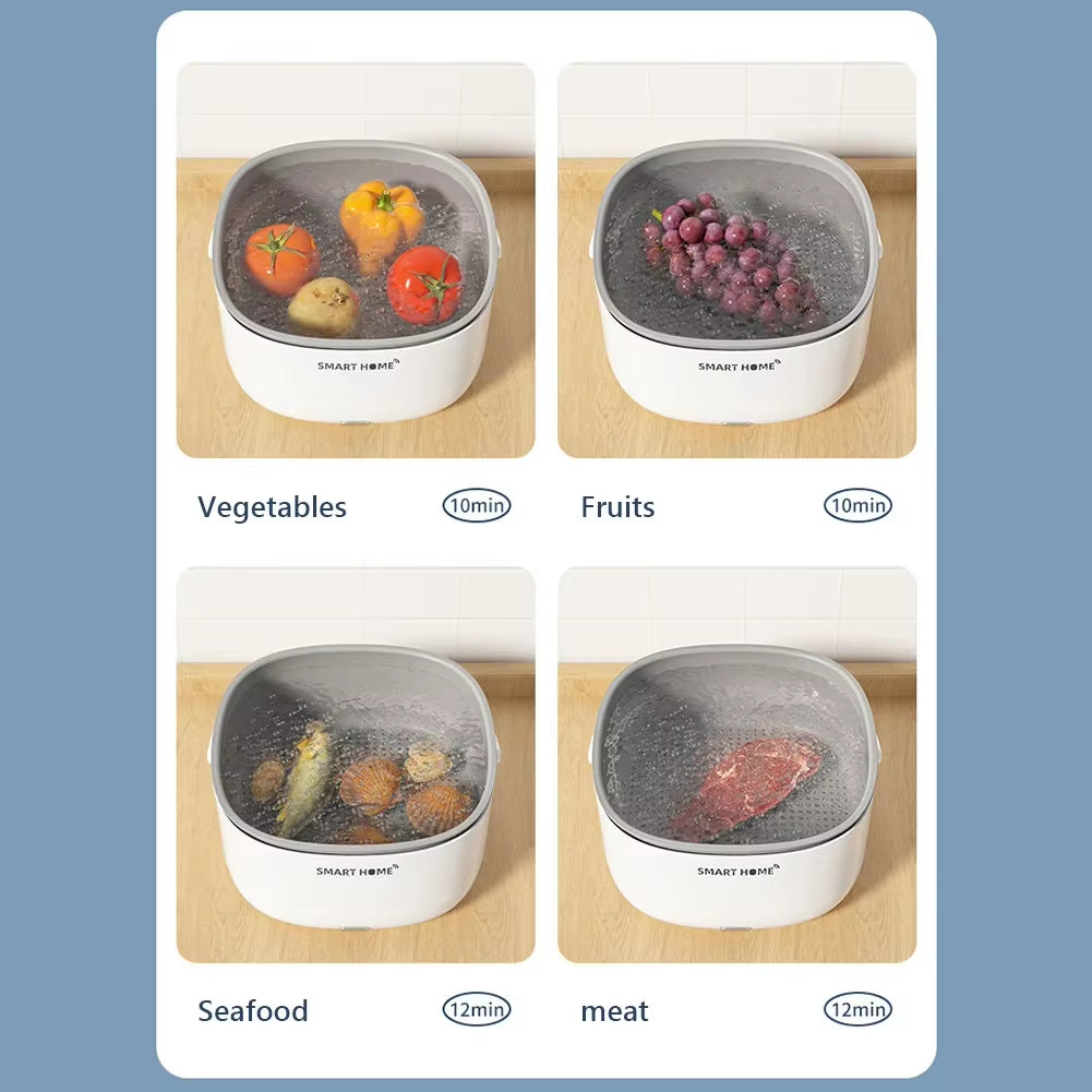 Ultrasonic Vegetable Washing Machine  Remove Pesticide Residues 