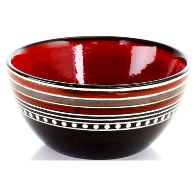 Gibson Elite Café Versailles 16 Piece Double Bowl Dinnerware Set - Red