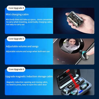 Bluetooth Earbuds,Charging Case and Emergency Power Bank