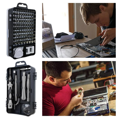 115-In-1 Magnetic Precision Screwdriver Set Hex Torx Repair Bits Device A2Z2
