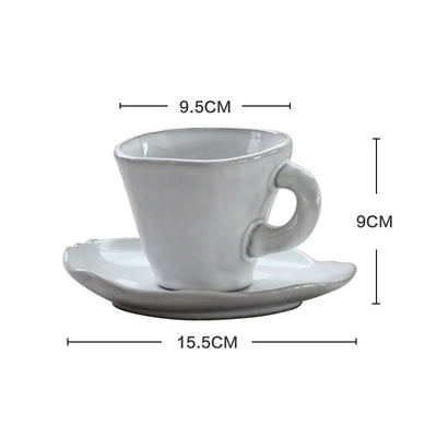Quality Tableware Nordic Household Ceramics Irregular Shape Rice Salad Bowls Flat Dishes Shallow Desserts Dishes Plate