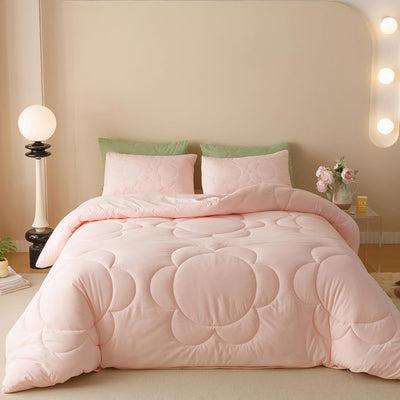 Queen Comforter Set Fluffy Bedding Comforter Sets  with 2 X Pillow Cases