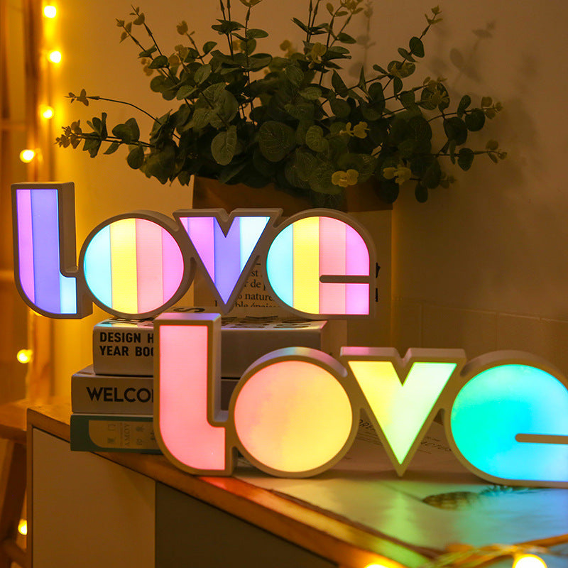 LED LOVE Light for Dorm Room, Girlfriend,  Birthday Wedding Party  Decor
