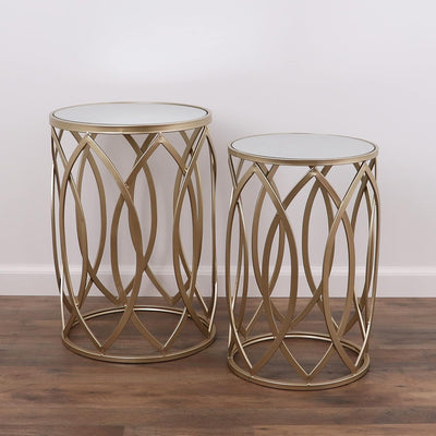 End Table Set  Nesting round Accent Tables