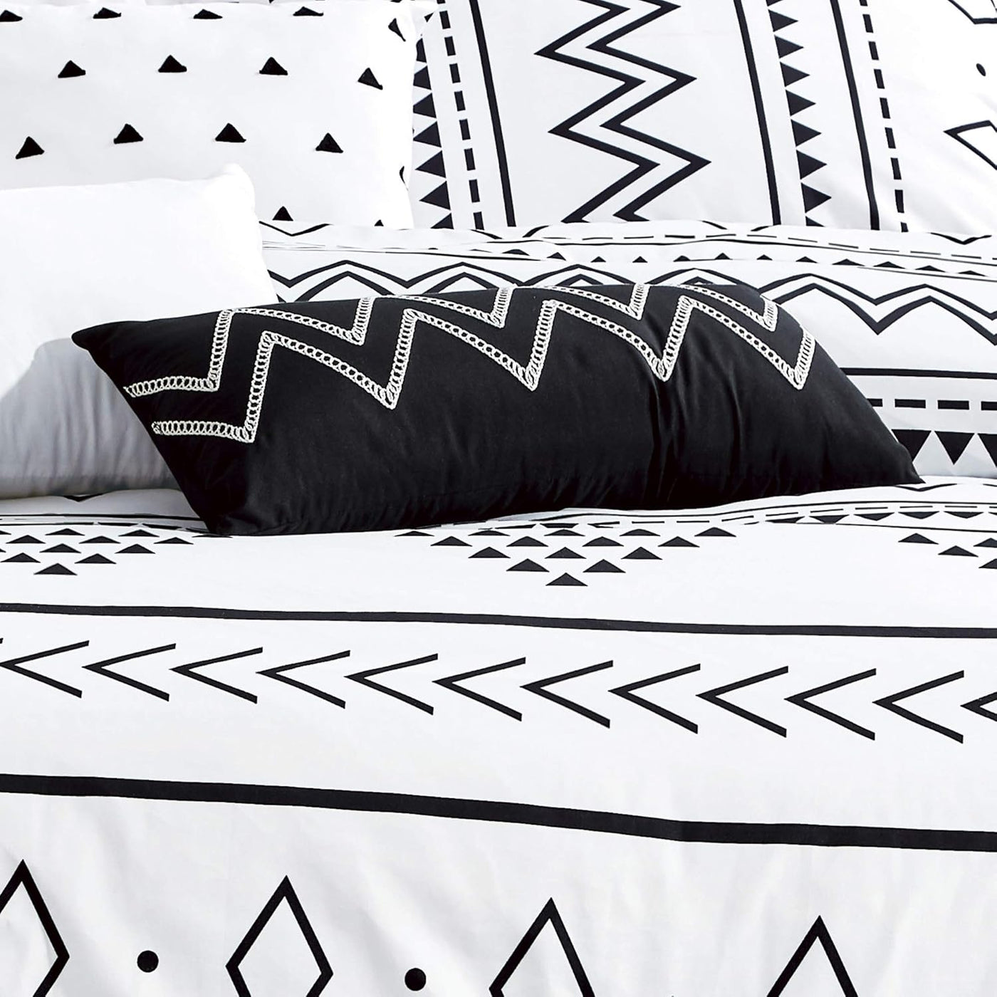 Queen Size Aztec Comforter Sets - Luxury  Microfiber Bedding (6 Piece Set)